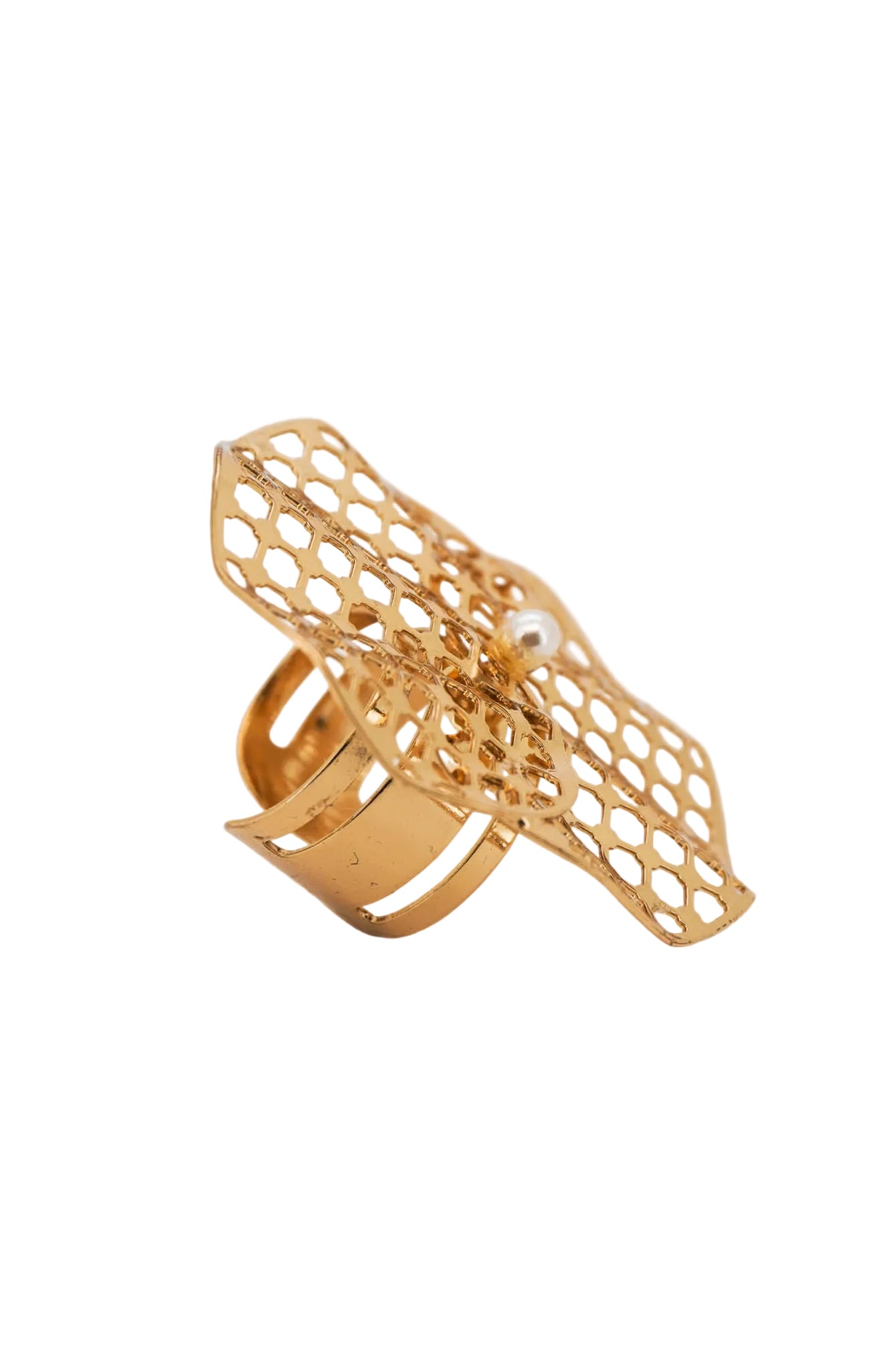 Peony Mesh Adjustable Ring