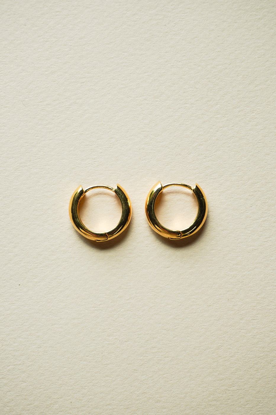 Chunky gold hoops