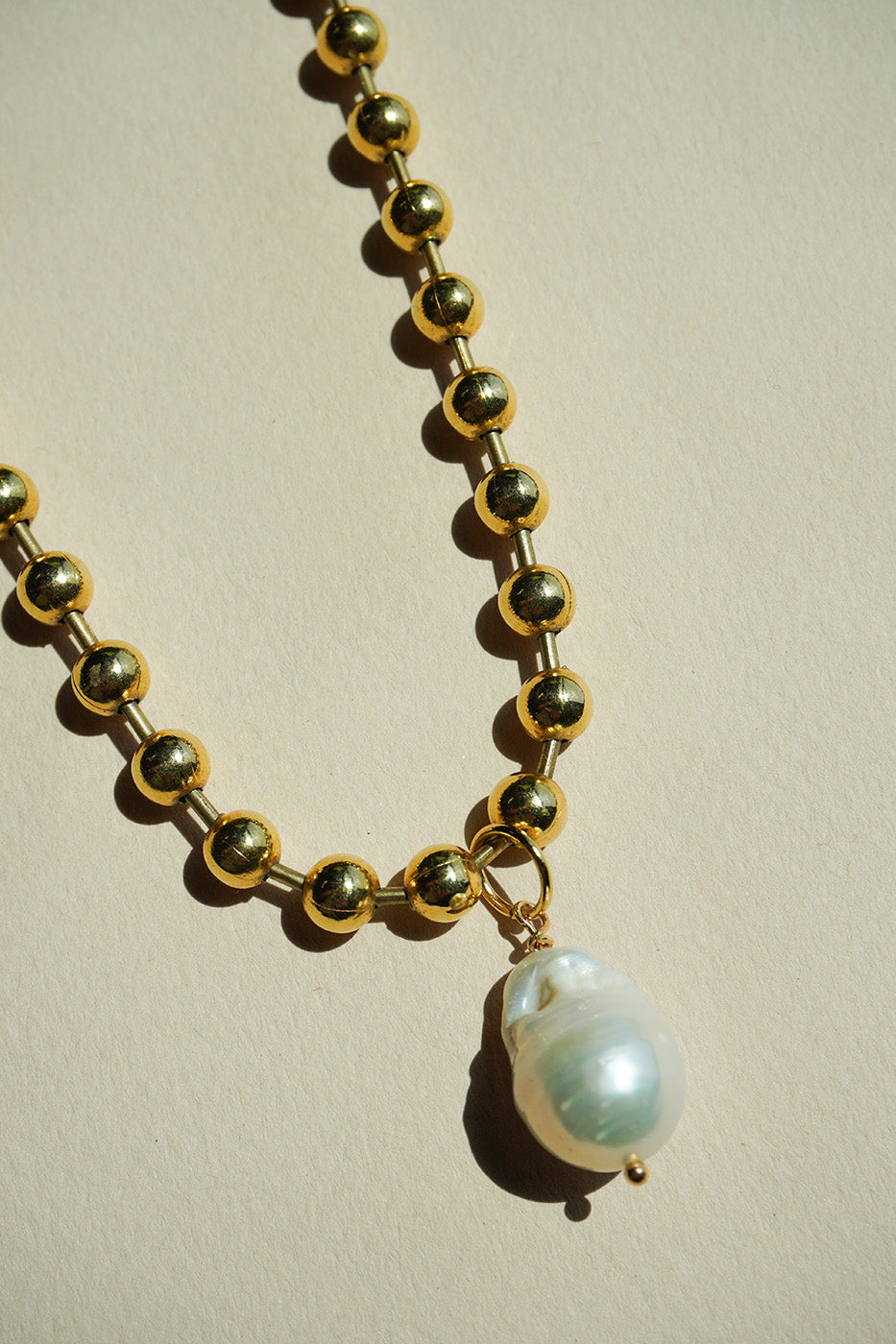 Baroque Ball Chain Necklace