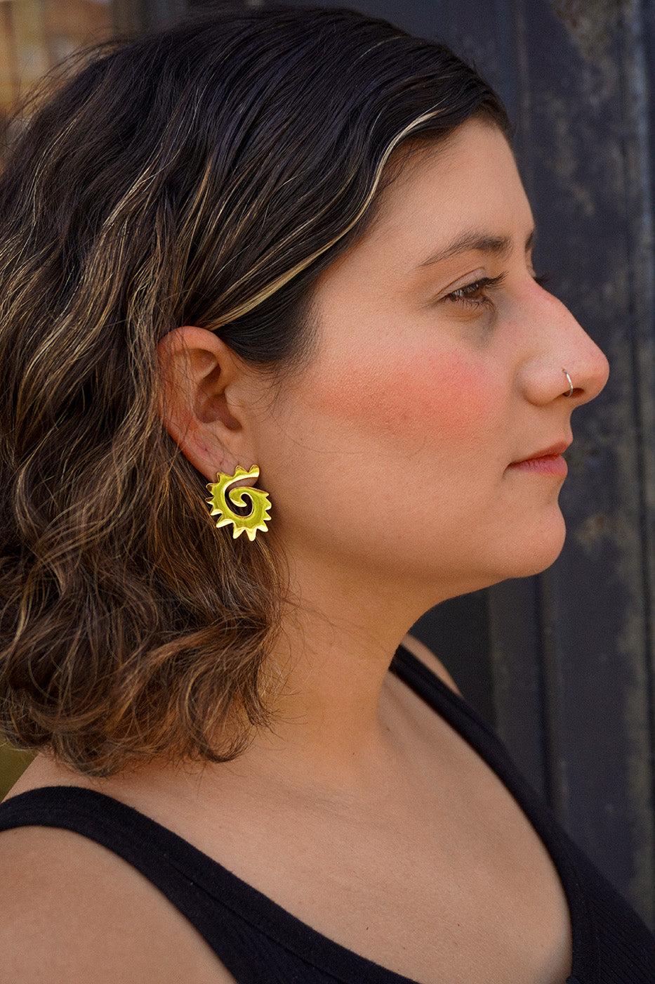 Caracol & Espiral Stud Earrings