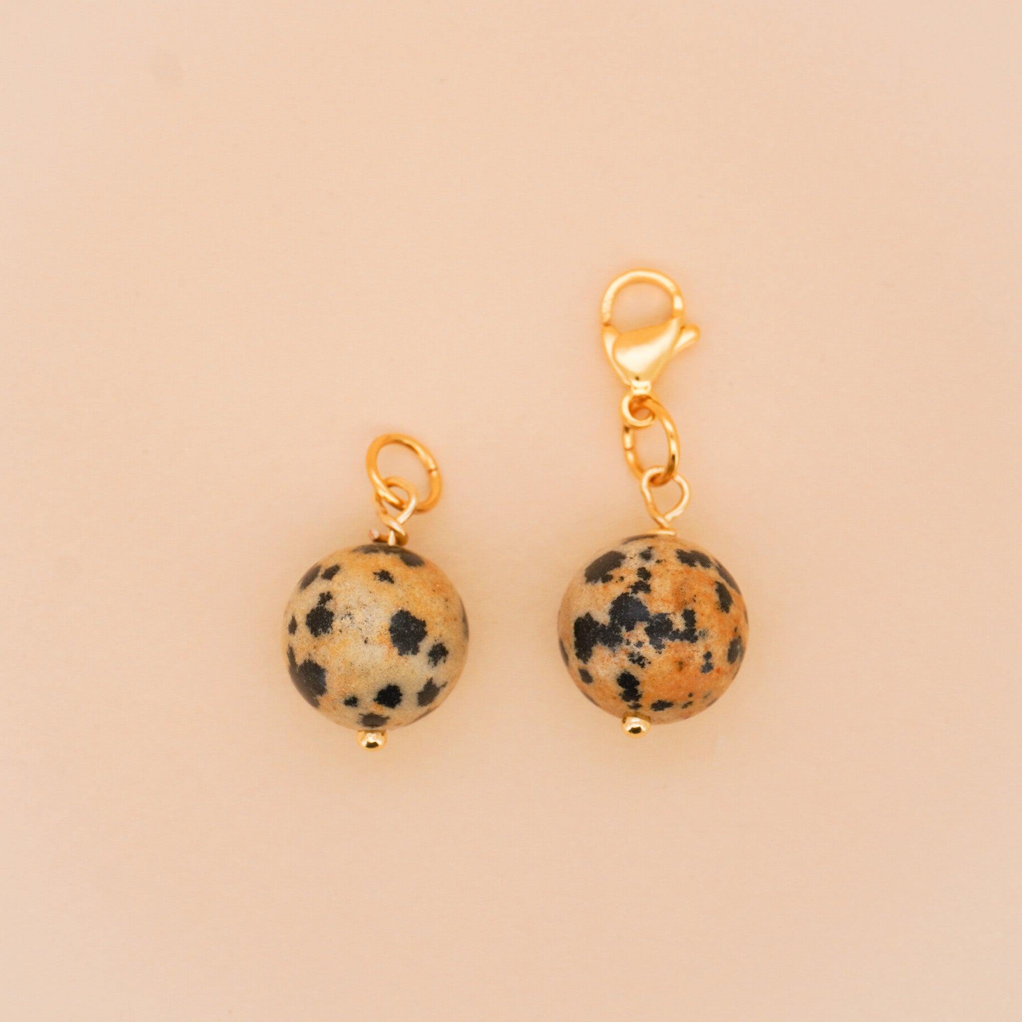 Dalmatian Jasper Bead Charm