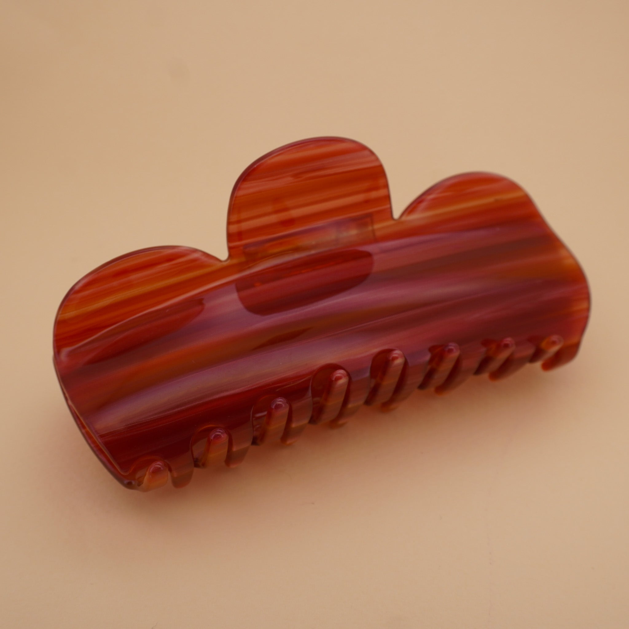 XL Vase Hair-Claw in Golden Red