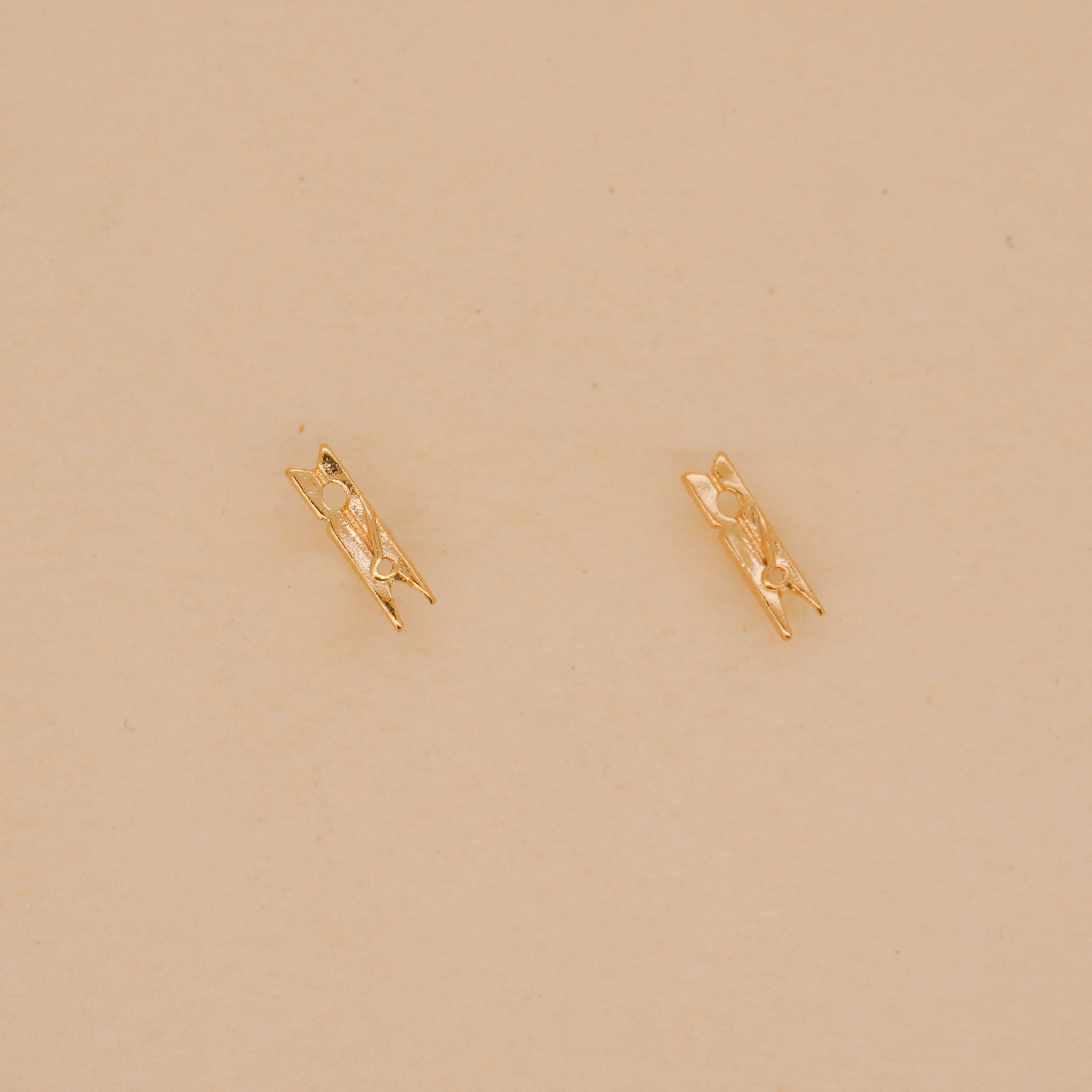 Clothespin Stud Earrings