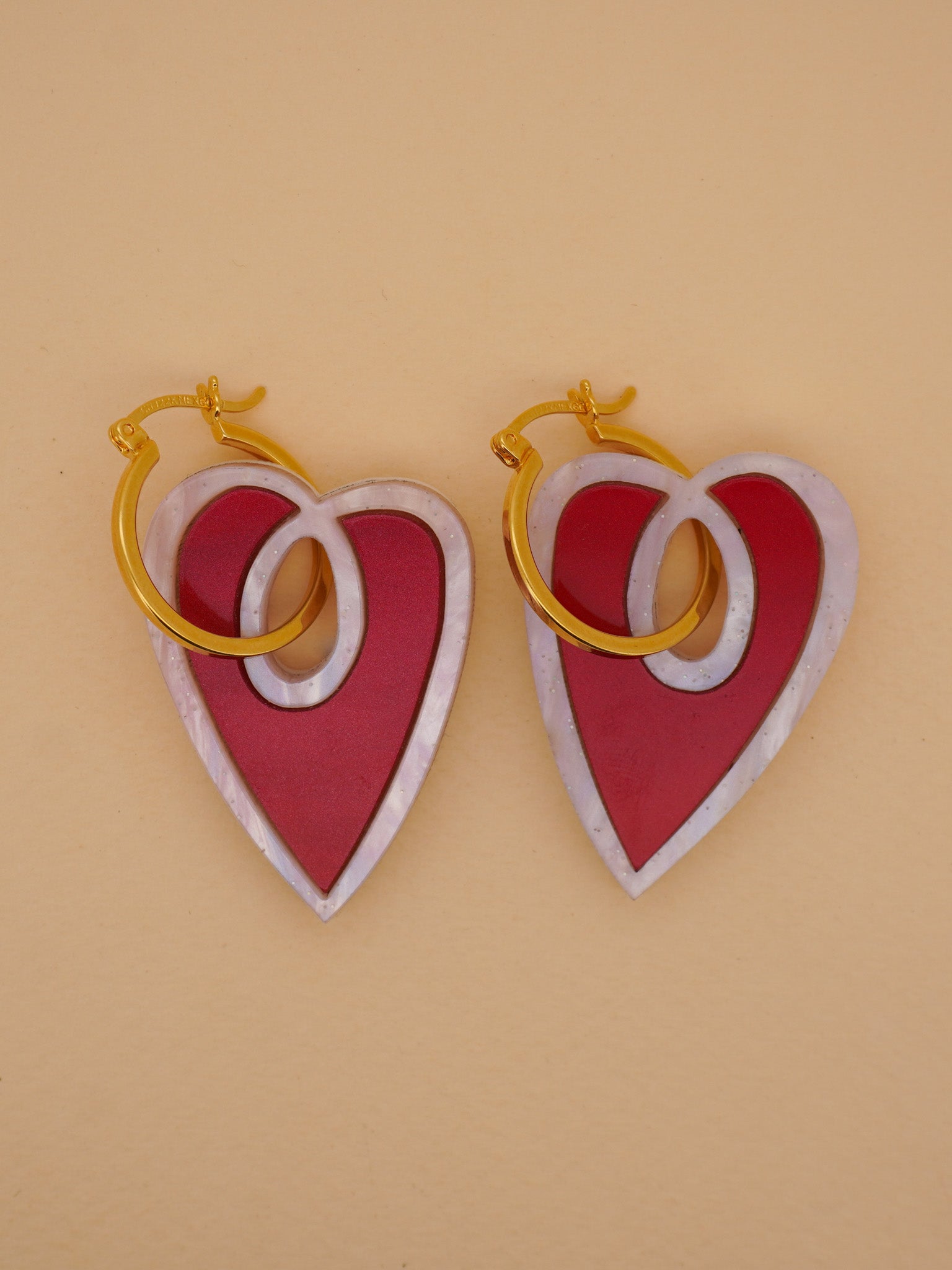 Heart Hoop Earrings