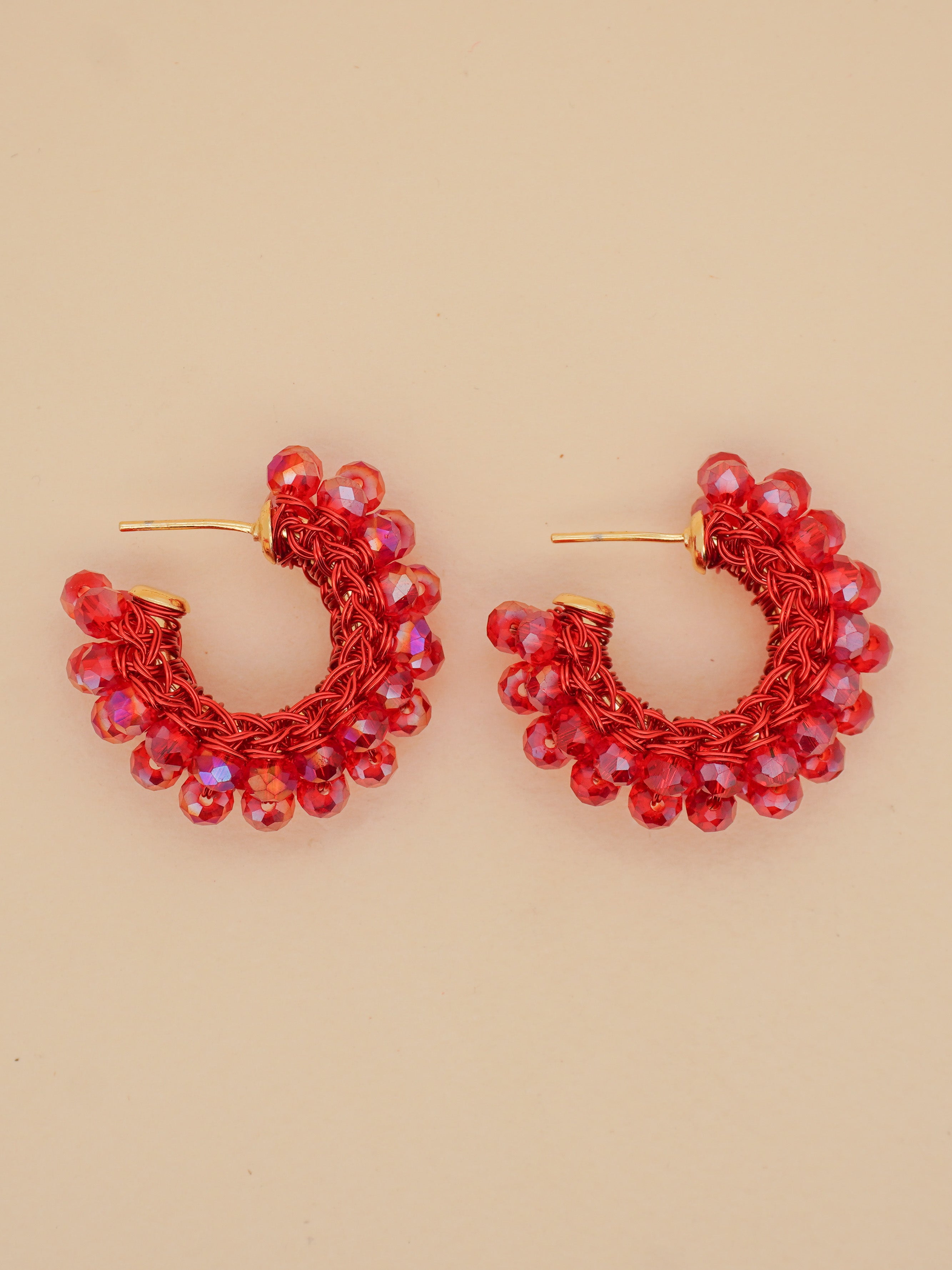 Confidence Beaded Hoops