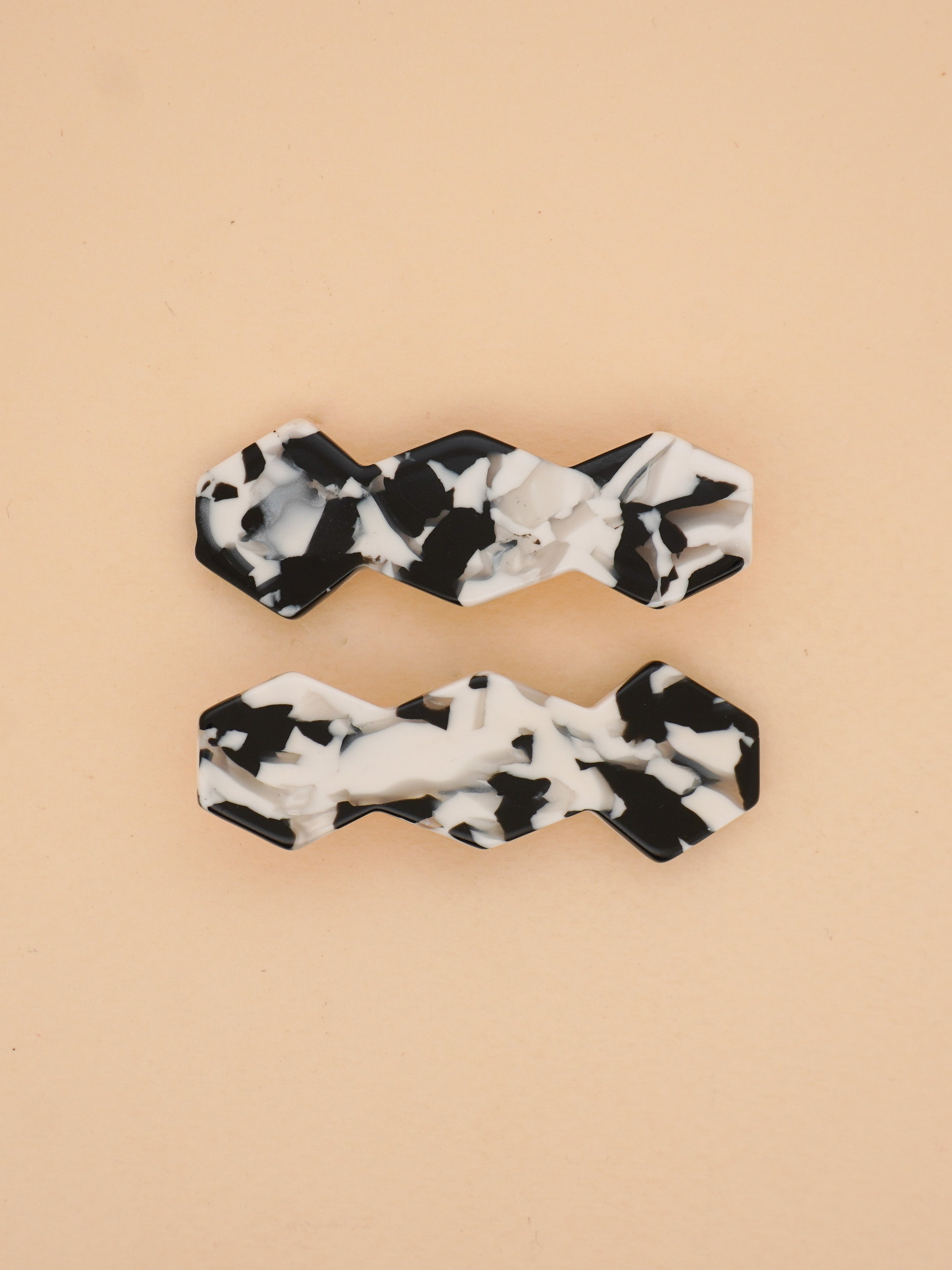 Vase Clips in B&W Terrazzo
