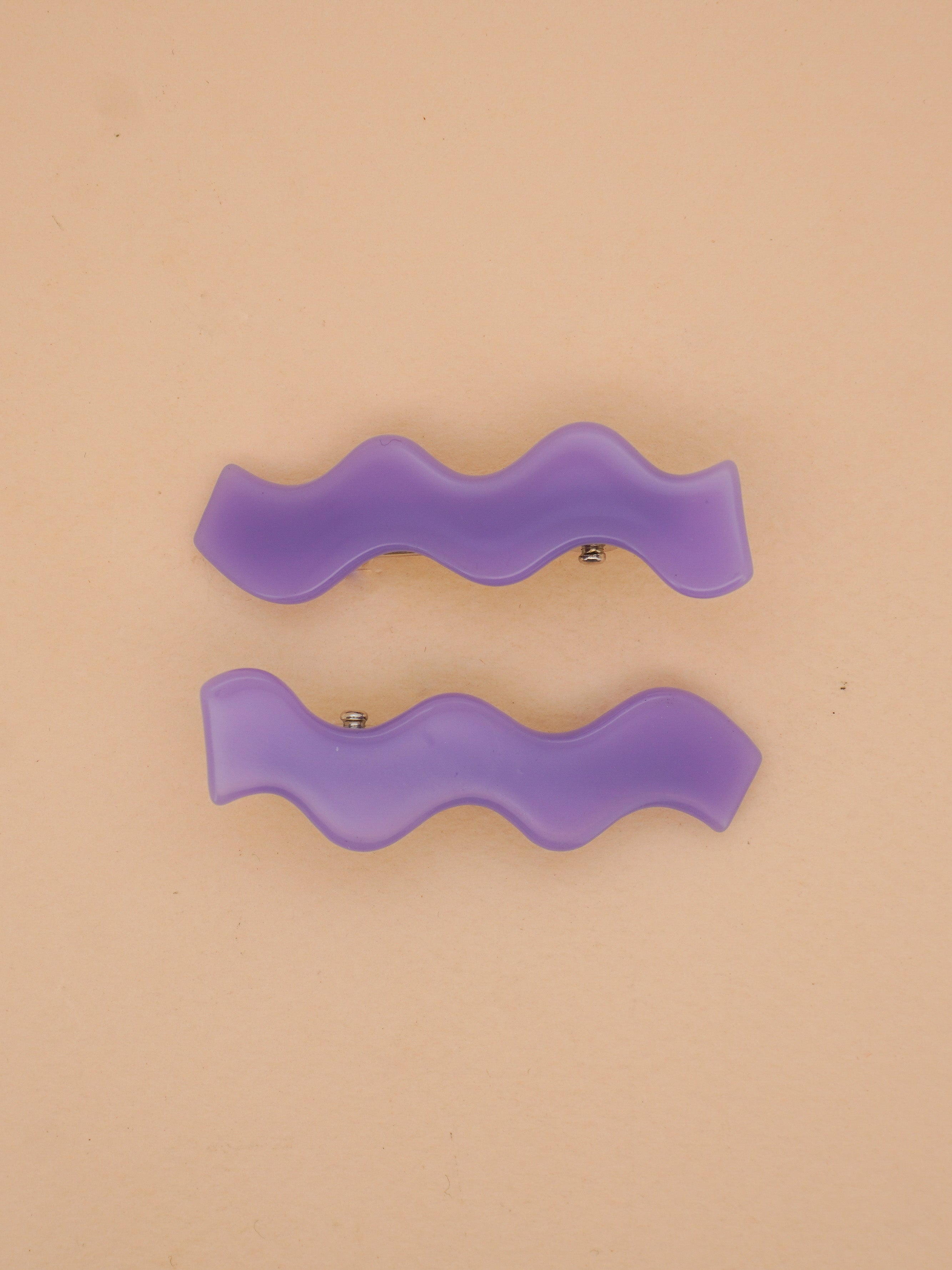 Squiggle Clips in Purple