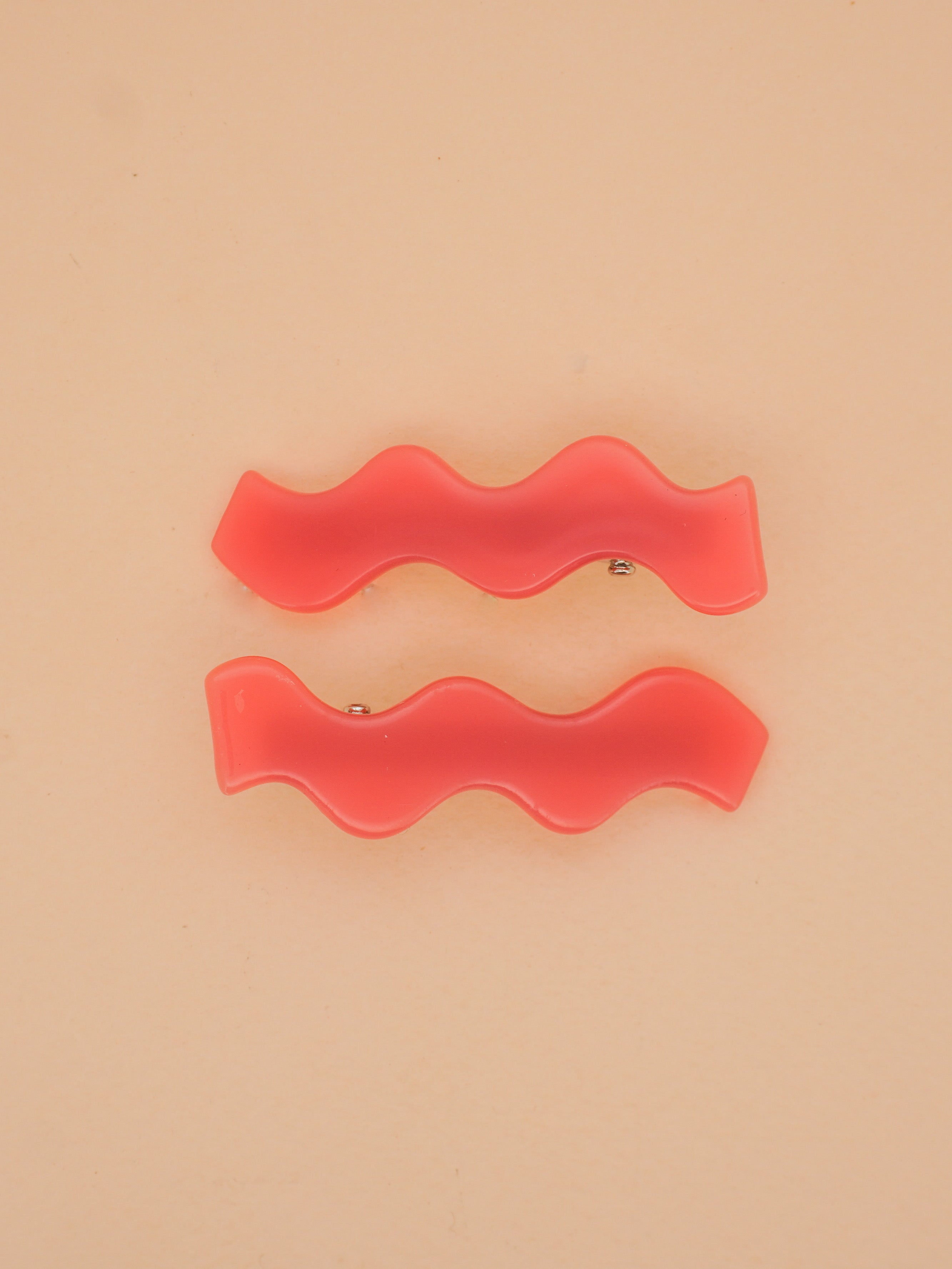Squiggle Clips in Pink