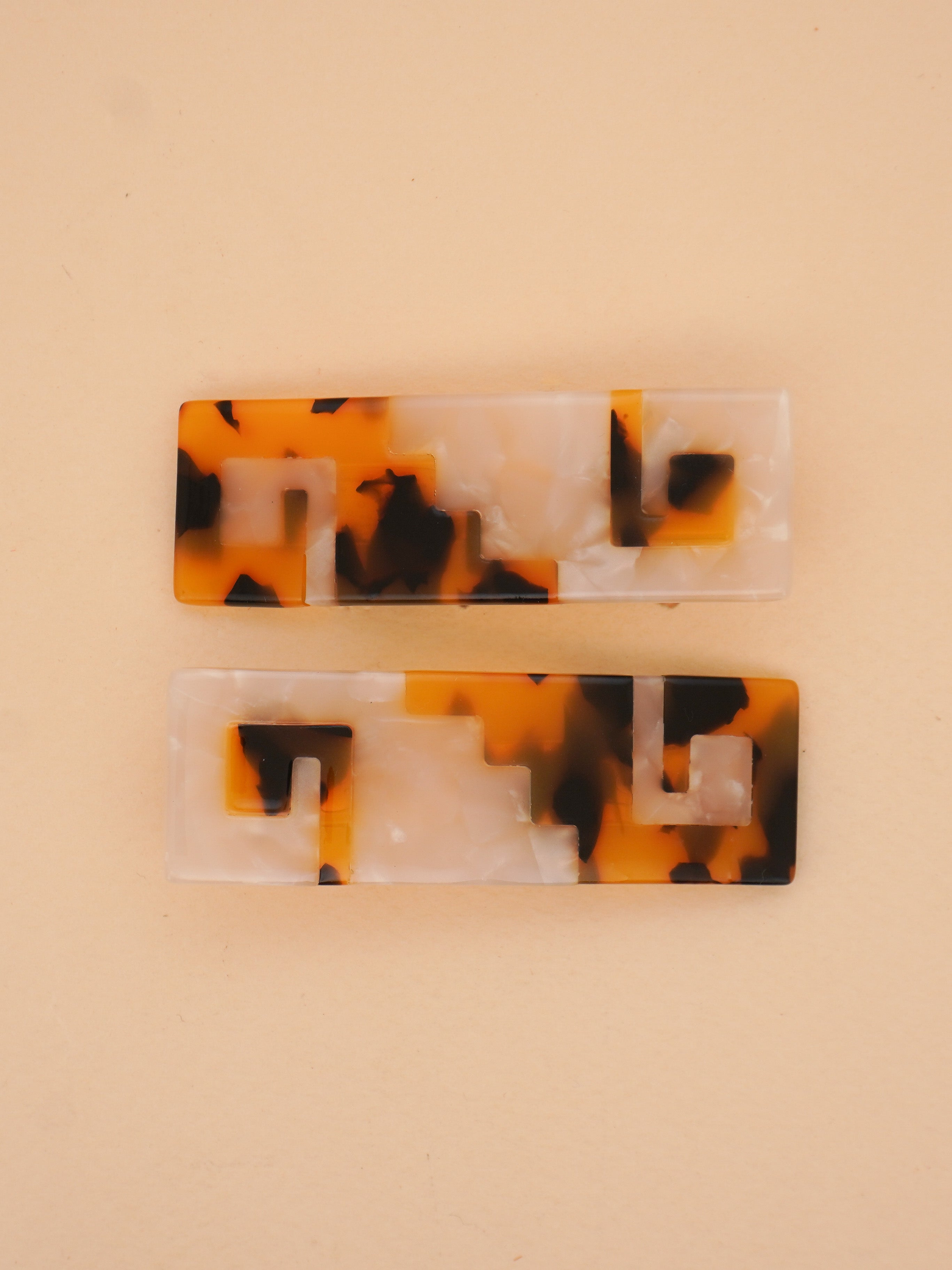 Greca Hair-Clips in Tortoise