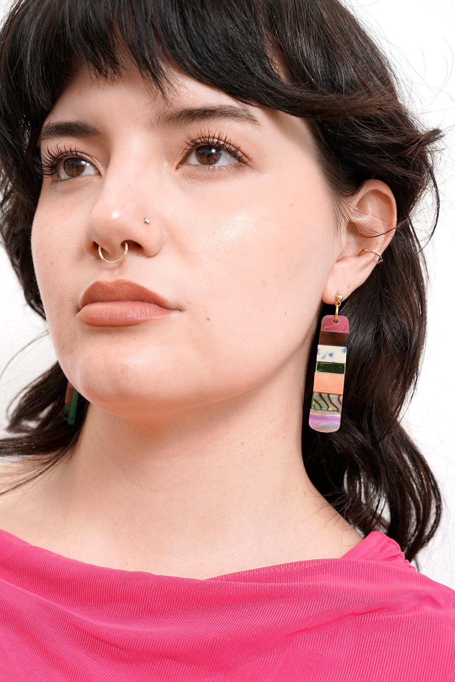 Tile Earrings in Earthy