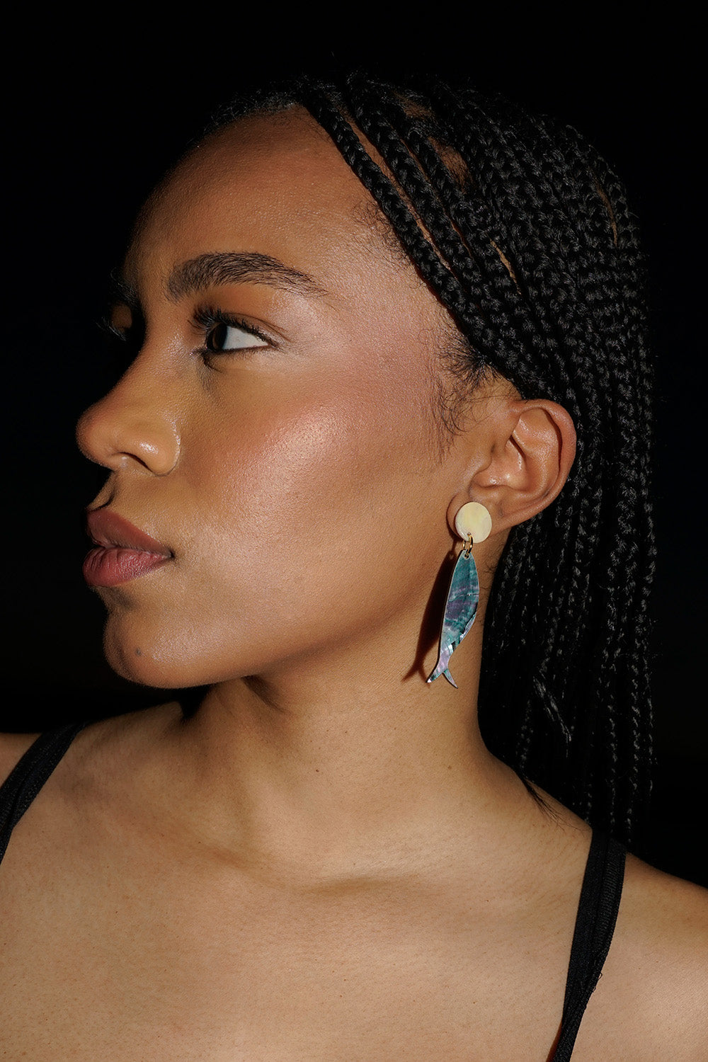 Mix and match sardine earrings in shell