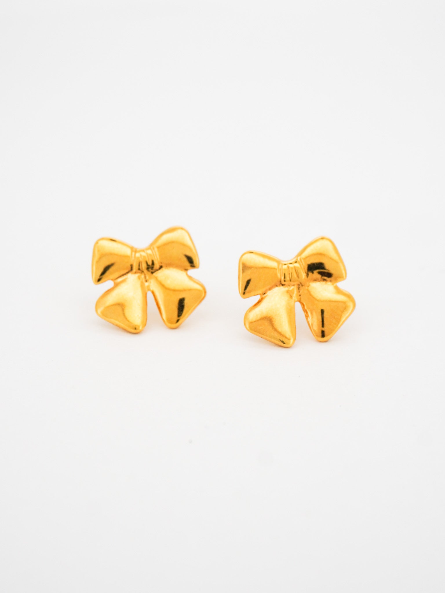 Ribbon Bow Stud Earrings