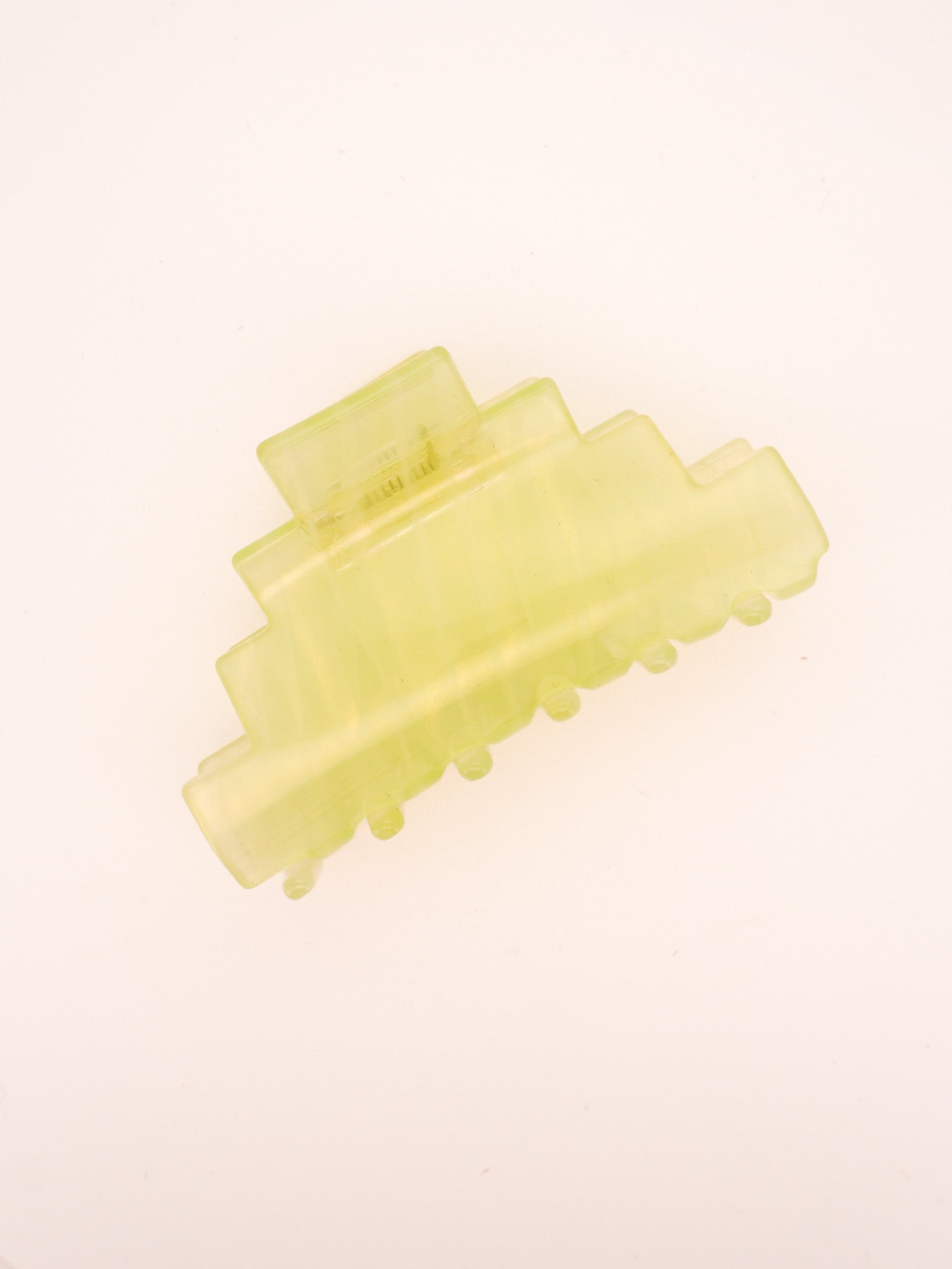 Pyramid Hair-Claw in Green Jelly