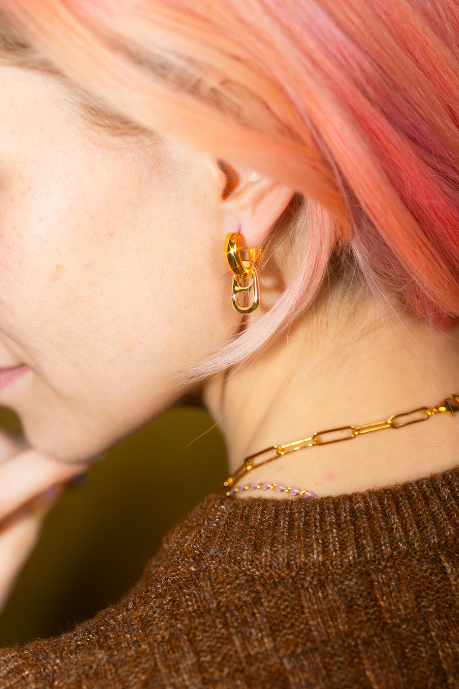 Pop Tab Hoop Earrings