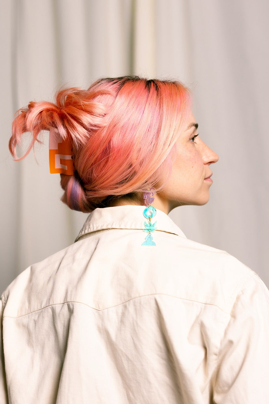 Greca Hair-Claw in Pink