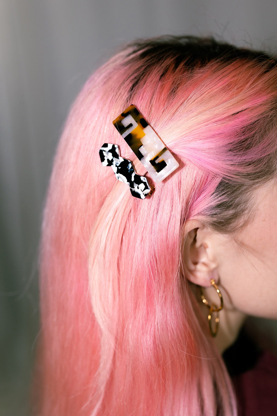 Greca Hair-Clips in Tortoise