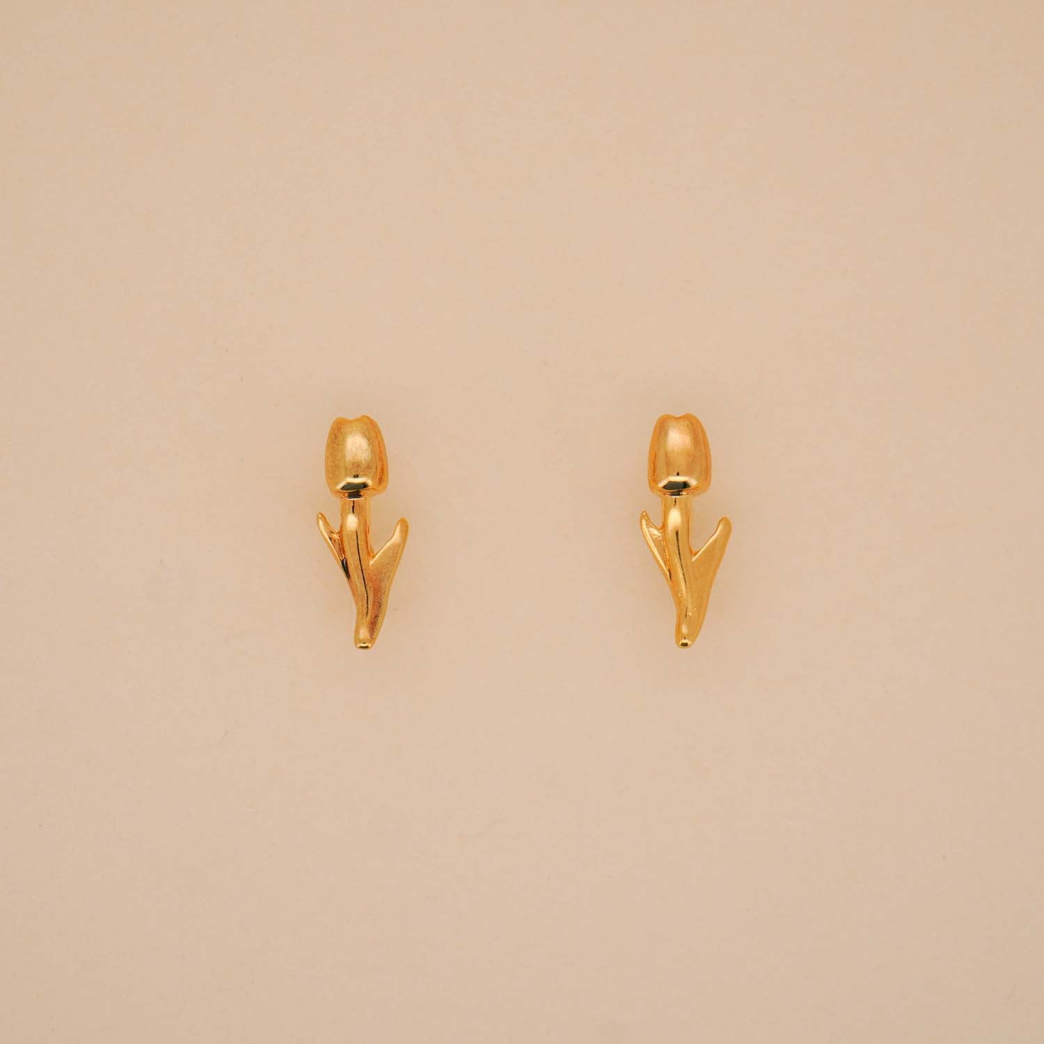 Tulip Flower Stud Earrings