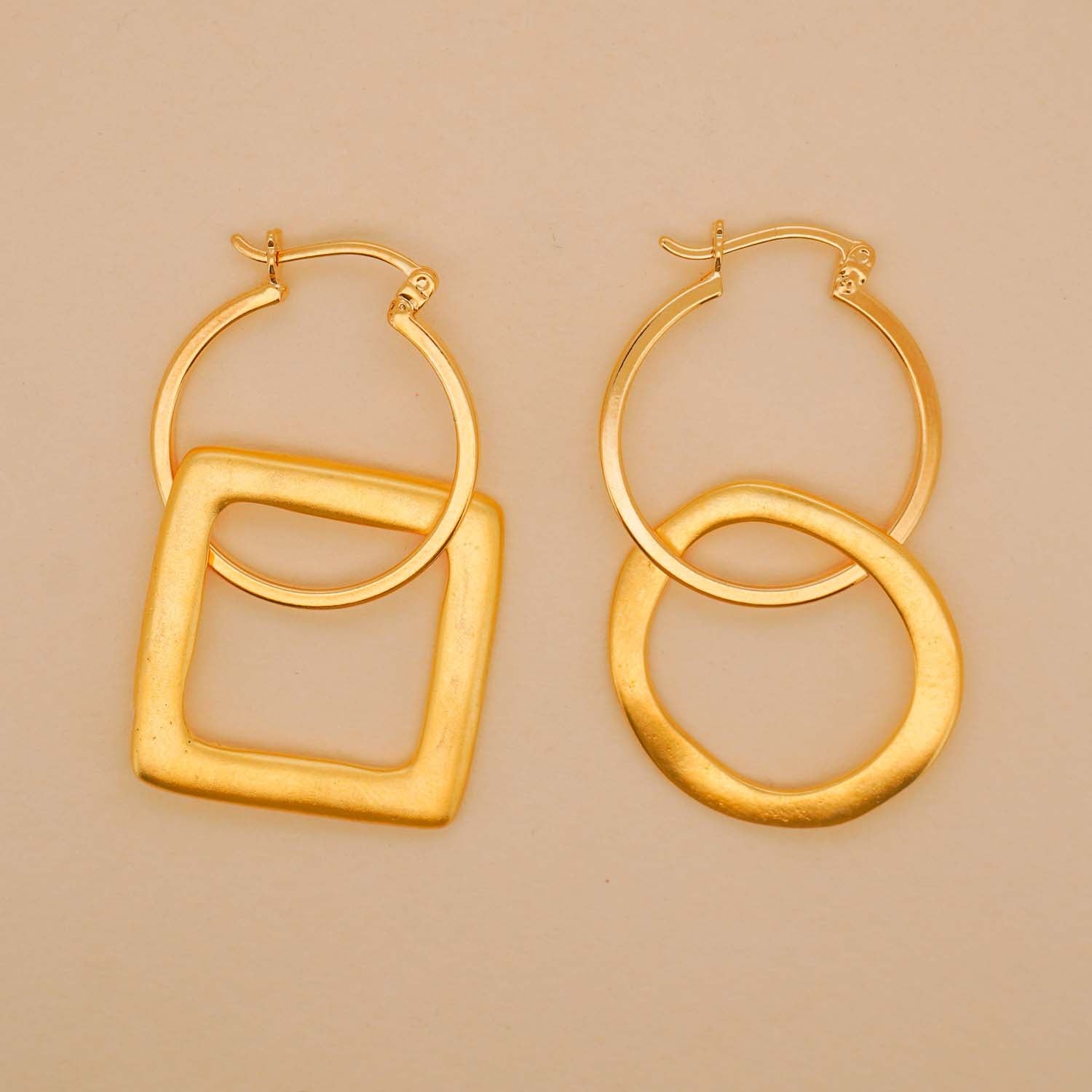 Shape Hoop Earrings