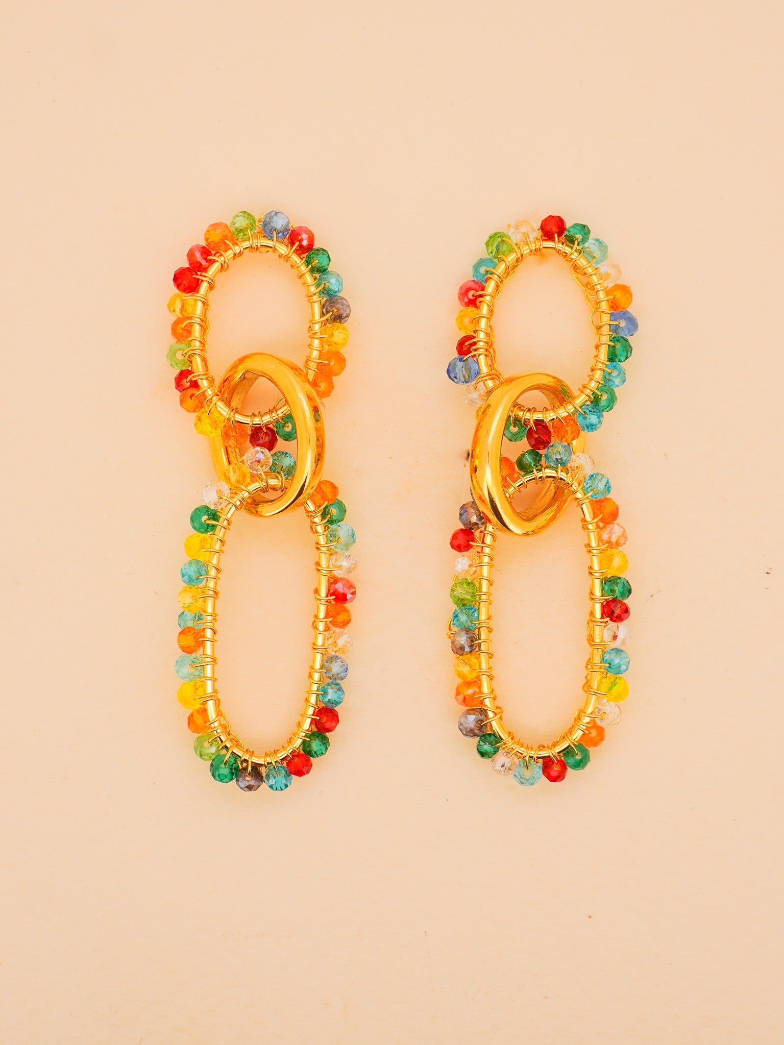 Multi-Color Urban Links Earrings