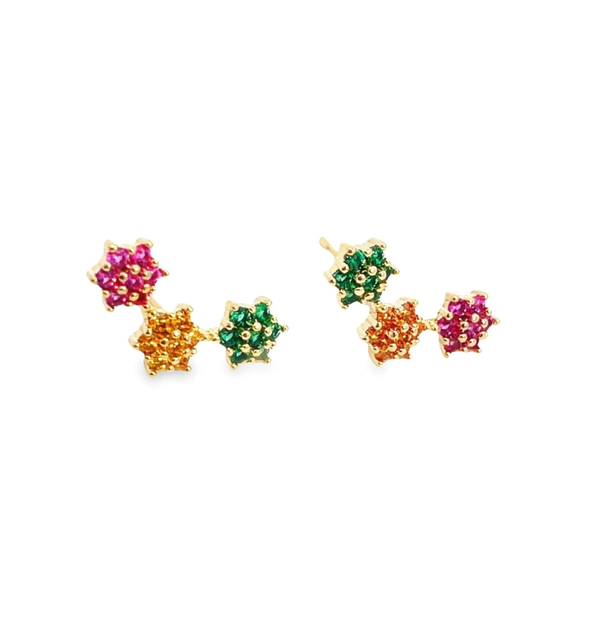 Flower Constellation Stud Earrings