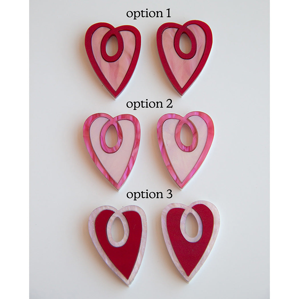 Heart Charm Earrings