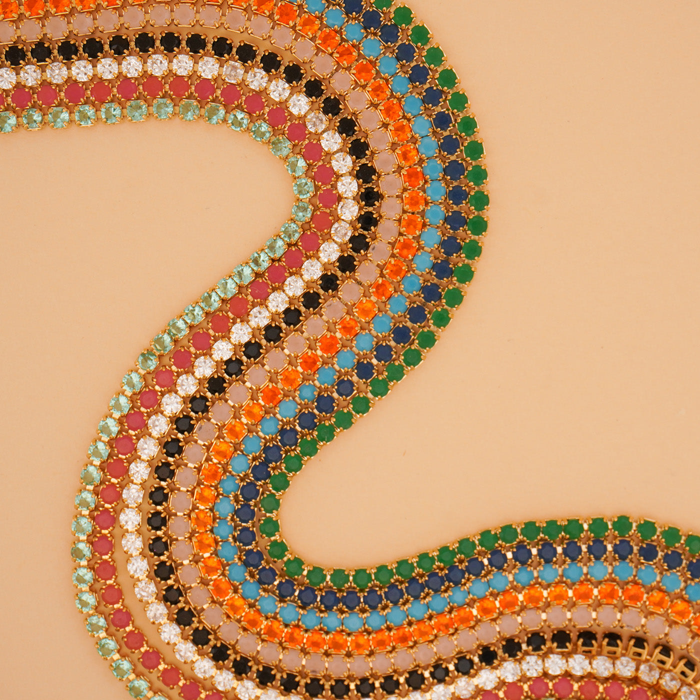 Colorful Tennis Choker Necklace (multiple colors)