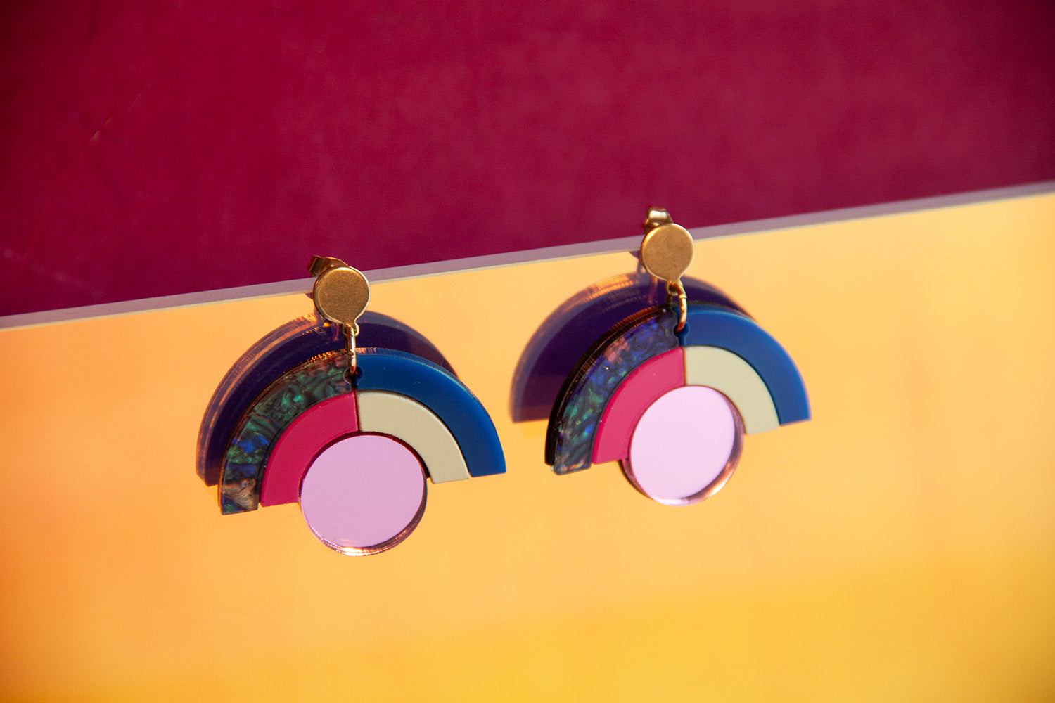 Festive Mirror earrings